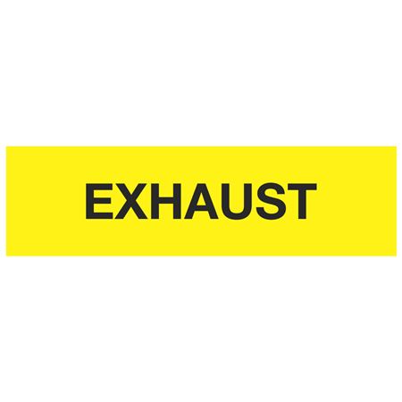 ANSI Pipe Marker - Exhaust - PK/10
